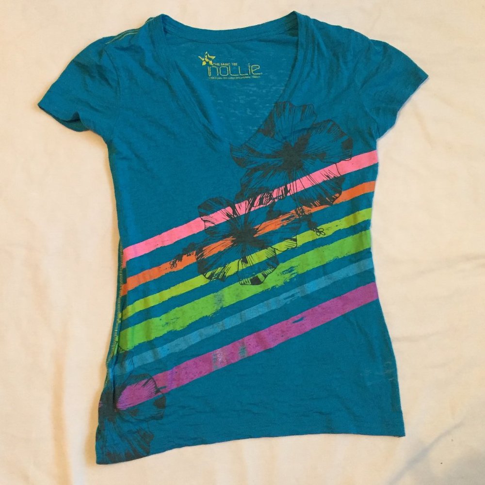 Colorful Nollie Medium Graphic Basic Tee